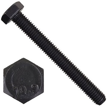 Болт шестигранный М8х70 DIN 933 класс прочности 10.9